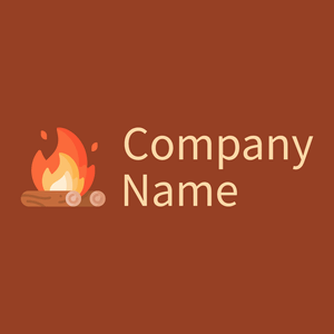 Bonfire logo on a Burnt Umber background - Giochi & Divertimento