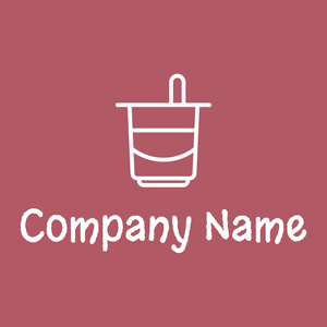 Yogurt logo on a Blush background - Essen & Trinken