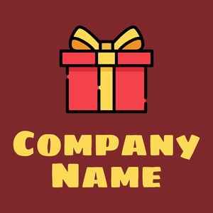 Gift logo on a Flame Red background - Kleinhandel