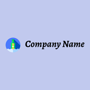 Message in a bottle logo on a Tropical Blue background - Communicatie