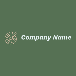 Color palette logo on a Cactus background - Enfant & Garderie