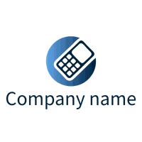Logo with mobile phone icon - Technology