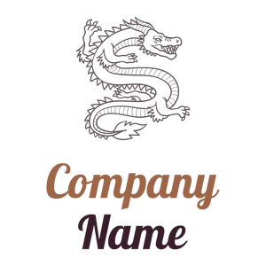 Dragon tattoo logo on a White background - Dieren/huisdieren