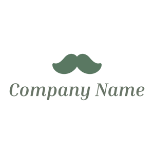 Green Mustache logo on a White background - Moda & Bellezza