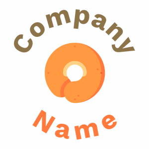 Neon Carrot Bagel on a White background - Essen & Trinken