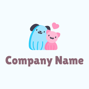 Dog on a Alice Blue background - Dieren/huisdieren