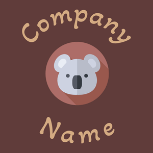 Koala logo on a Van Cleef background - Animali & Cuccioli