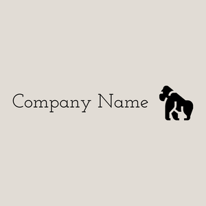Gorilla logo on a Vista White background - Tiere & Haustiere