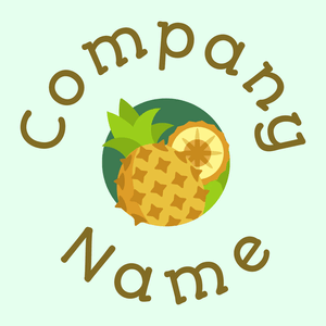 Pineapple on a Honeydew background - Alimentos & Bebidas