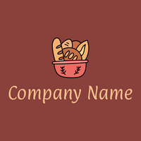 Bread logo on a Stiletto background - Nourriture & Boisson
