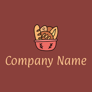 Bread logo on a Stiletto background - Nourriture & Boisson