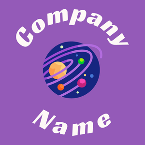 Galaxy logo on a Deep Lilac background - Abstrakt