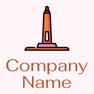 Memorial logo on a Lavender Blush background - Arquitectura