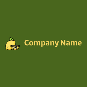 Lemon logo on a Verdun Green background - Nourriture & Boisson