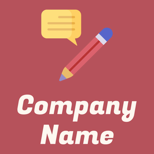 Copywriting logo on a Blush background - Unterhaltung & Kunst