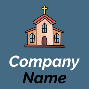 Church on a Wedgewood background - Religión