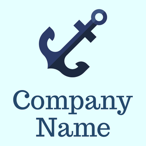 Anchor logo on a Light Cyan background - Abstrait
