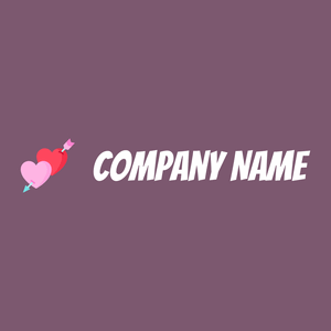 Lovers logo on a Trendy Pink background - Computer