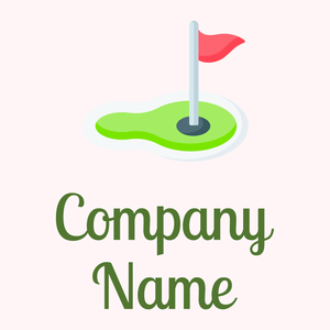 Golf flag on a Snow background - Sport
