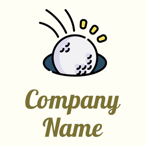 Golf ball on a Ivory background - Sport