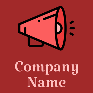 Megaphone logo on a Brown background - Comunicazioni