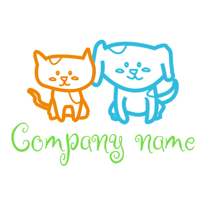 cat and dog logo - Enfant & Garderie