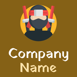Ninja on a Golden Brown background - Sport