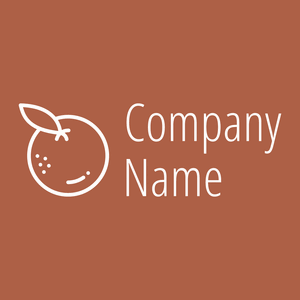 Orange logo on a Tuscany background - Comida & Bebida
