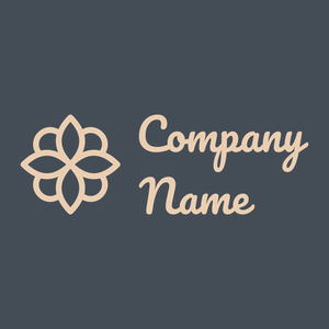 Mandala logo on a Rhino background - Floral