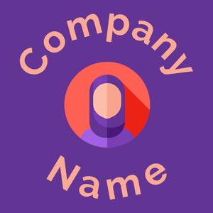 Hijab logo on a Royal Purple background - Moda & Beleza