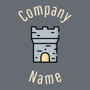 Tower logo on a Mid Grey background - Domaine de l'architechture