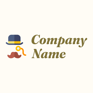 Monocle on a Floral White background - Abstrait