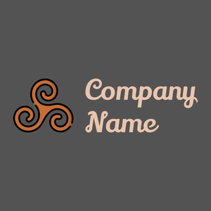 Celtic Spiral logo on a grey background - Religious