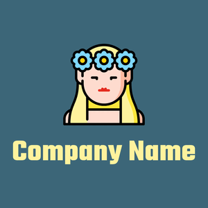 Nymph logo on a Ming background - Abstrakt