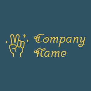 Peace logo on a Blumine background - Abstrato
