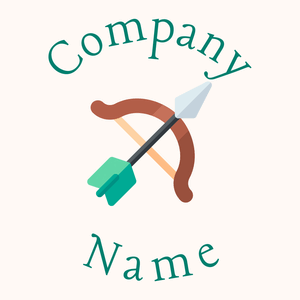 Bow and arrow logo on a white background - Sport
