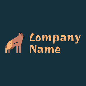 Hyena logo on a Tiber background - Animales & Animales de compañía