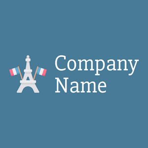 Bastille day logo on a Jelly Bean background - Architectuur