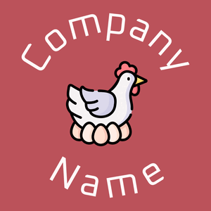 Chicken on a Blush background