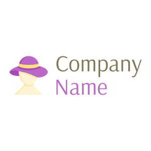 purple hat logo on a White background - Moda & Bellezza