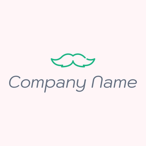 Moustache logo on a Lavender Blush background - Mode & Schönheit