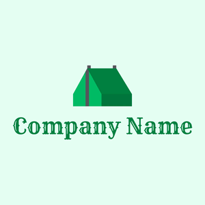 Tent logo on a Mint Cream background - Games & Recreation