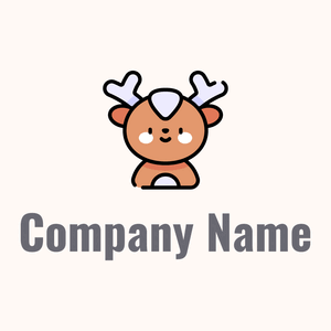 Reindeer on a Seashell background - Animales & Animales de compañía