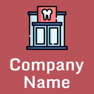 Dental clinic logo on a Blush background - Medicina & Farmacia