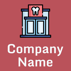 Dental clinic logo on a Blush background - Medizin & Pharmazeutik
