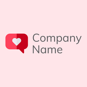 Like logo on a Misty Rose background - Abstrato