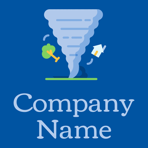 Tornado logo on a Cobalt background - Paysager