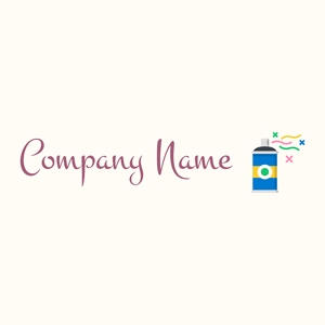 Spray logo on a Floral White background - Unterhaltung & Kunst