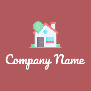 Mortgage logo on a Blush background - Immobilien & Hypotheken