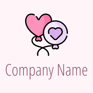 Colored Balloons logo on a pink background - Encontros & Relacionamentos